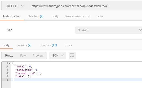 API Request Example