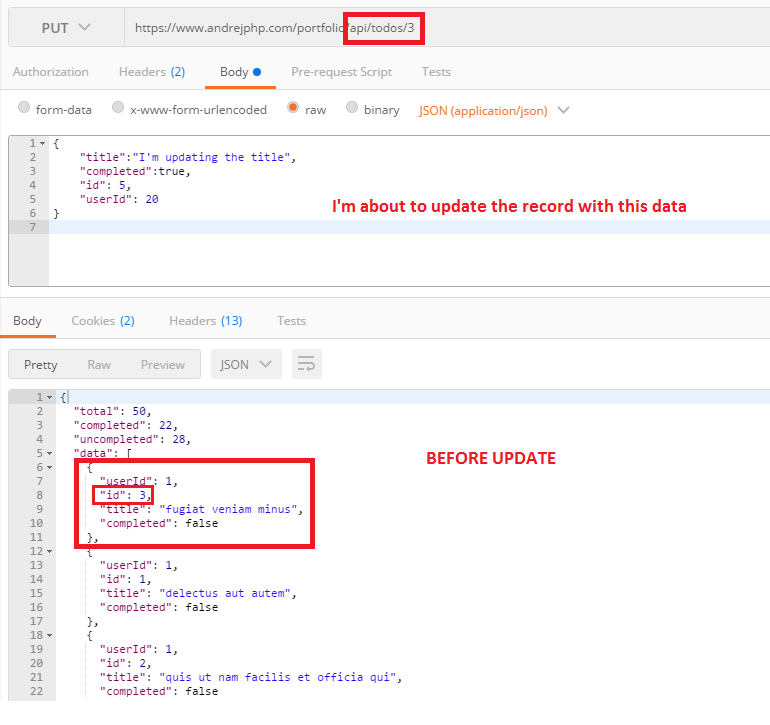 API Request Example